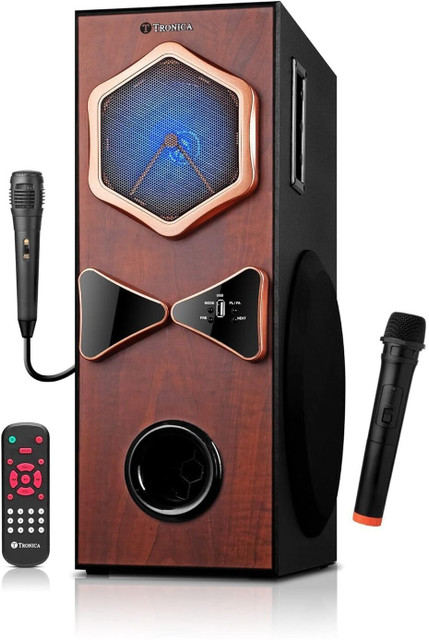 Buy TRONICA 4-Home Theater DJ Speaker with Remote, Mic (1