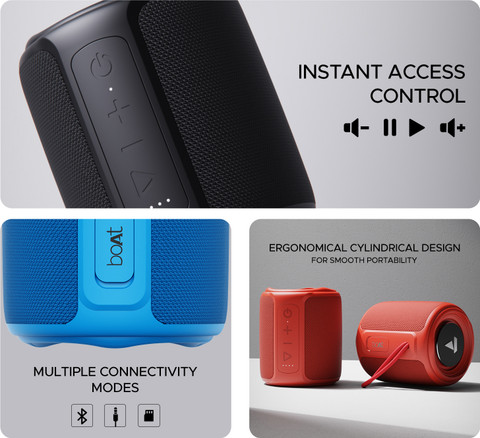 boAt Stone 350, Music Streaming on JioSaavn, 12Hrs Battery, IPX7, TWS  Feature 10 W Bluetooth Speaker