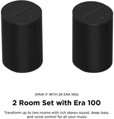 Sonos Era 100 ブラック Sonos Era 100 | Smart Speaker with WiFi, Bluetooth, Amazon Alexa