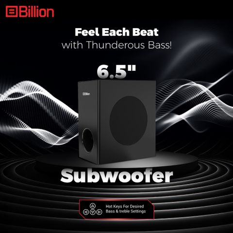 Billion Thunder 600 600W 5.1 Channel Bluetooth Soundbar (Black) - Image 8
