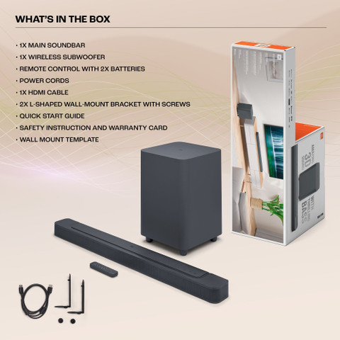 Buy JBL Bar 500 Pro, Dolby Atmos, Wireless 3D Surround, Multibeam