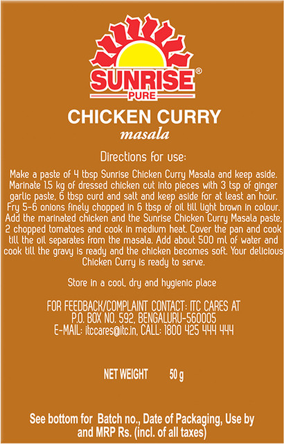 Sunrise Chicken Curry Masala Price in India Buy Sunrise Chicken