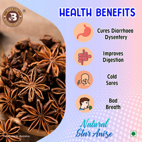 Brew Lab Star Anise (Chakri Phool) Fresh Healthy Aromatic Spice