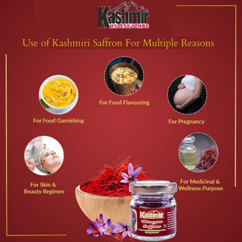 Premium Organic Kashmir Saffron - 7 Grams - Exp. 2027