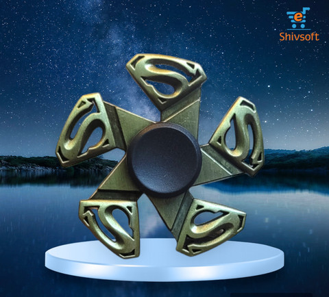 Shivsoft Super Star Logo Fidget Spinner Metal Super Star