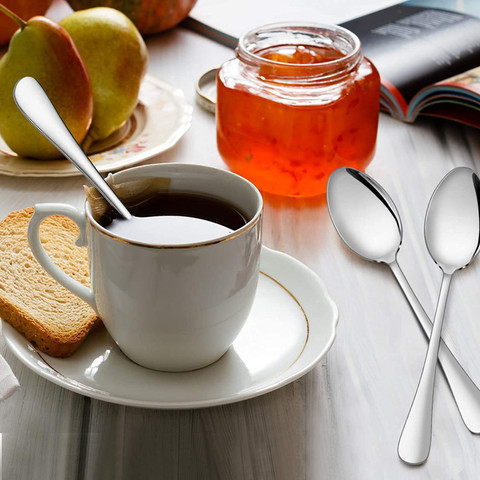 Convay Stainless Steel Set of 6 Pcs Tea Spoons for Home and
