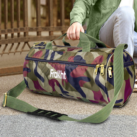 frokht ™ Military Color Shoulder Duffle Bag For Traveling Coaching