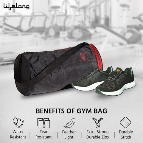 Lifelong LLGB02 Gym Bag|Unisex Bag|Adjustable Shoulder Bag