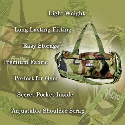 frokht ™ Military Color Shoulder Duffle Bag For Traveling Coaching