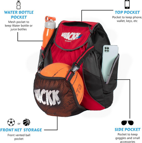 WHACKK Storm Soccer Football Basketball Volleyball Sports Kit Bag