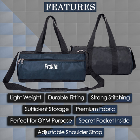 Duffel Bag Bag With Secret Compartment Frokht ™16 Inch Blue