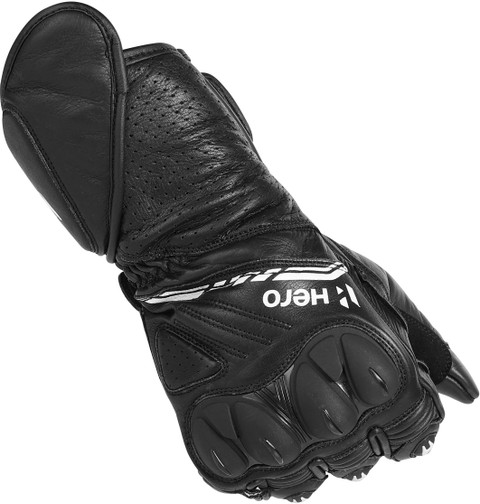 Hero Motocorp Leather Full Riding Gloves Knuckle & Finger
