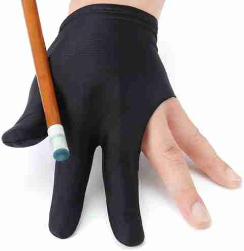 Leosportz Snooker Gloves for Pool Ball - 3 Finger Cue Gloves Nylon Table Billiard Gloves (Black) - Image 5