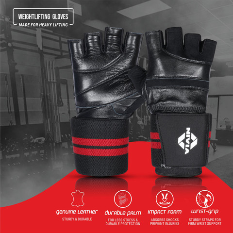 Wrist Support Nivia Gym Gloves NIVIA Wristlock Weightlifting
