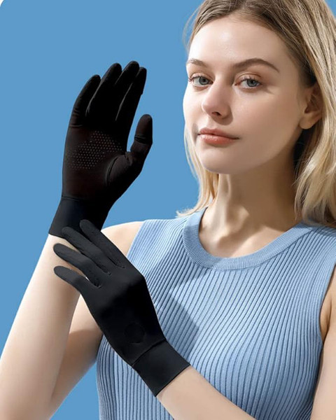 frokht Ultra Thin UPF 50+ Summer UV Protection Touchscreen Driving Gloves,  Riding Gloves