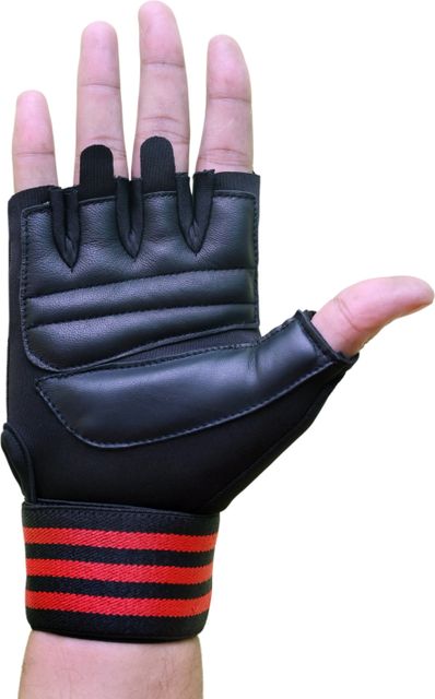 SKYFIT Gym Gloves for Men and Women (Red/Black) - Image 7
