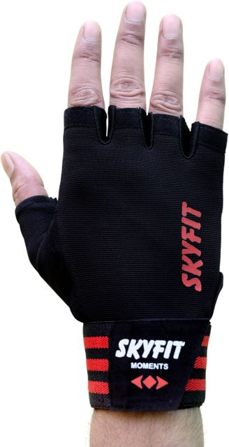 SKYFIT Gym Gloves for Men and Women (Red/Black) - Image 6