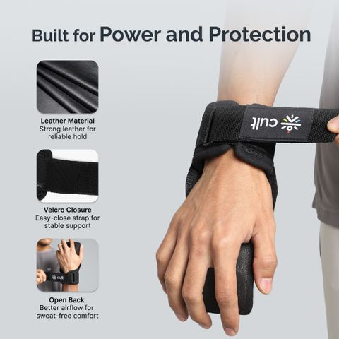 Cult OPGLOVES5 Gym & Fitness Gloves (Black) - Image 8