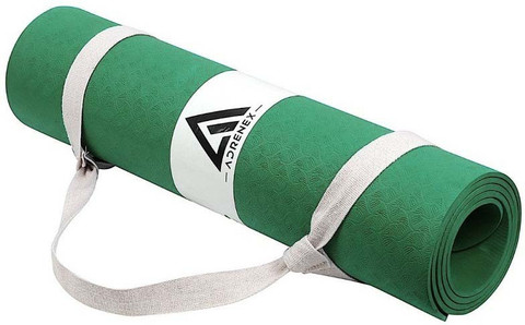 Adrenex by Flipkart yoga mat ( 6mm ) Army Green 6 mm Yoga Mat