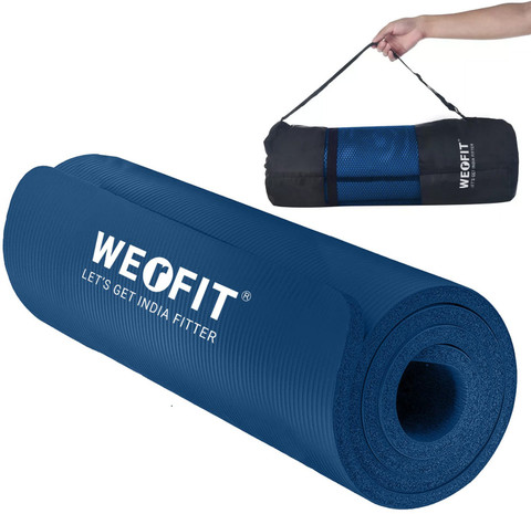 WErFIT Luxurious 15mm NBR Yoga Mat, Anti Skid, Extra Thick for Men Women  Blue 15 mm Yoga Mat