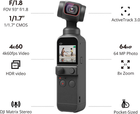 dji Osmo OSMO POCKET Sports and Action Camera Price in India