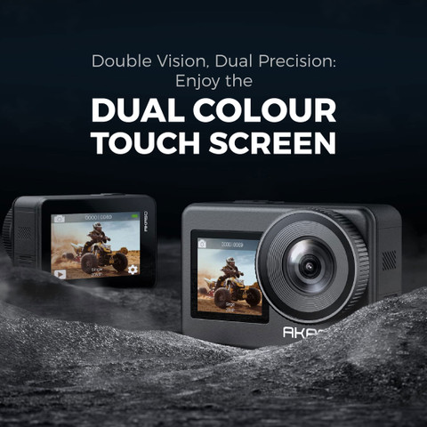 Akaso Brave Dual Color Screen, 4K 30fps,One-Click Quick Shots