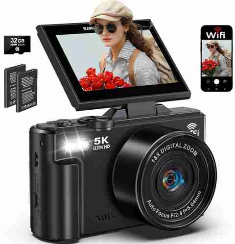 VOLTAC 4K Digital Camera for Photography and Video, 48Mp Vlogging Camera  with Sd Card Sports and Action Camera