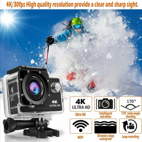 GoProの様に写真が撮れる！actioncamera 4K Wi-Fi可能 Pixel ZX 4K S26 4k20MP Wifi 30M Waterproof DV Camcorder Sports and