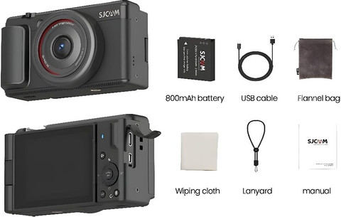 SJCAM ZV200 5K 80MP Flip Screen Digital Camera | 16X Digital Zoom