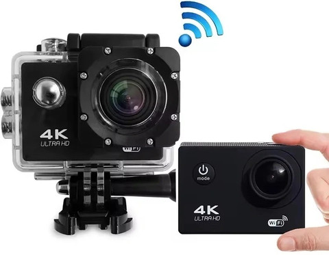 Velix Professional Helmet Cemera Full HD Mini Vlogging Camera and Sports  Camera 4k Sports and Action Camera - Main Image