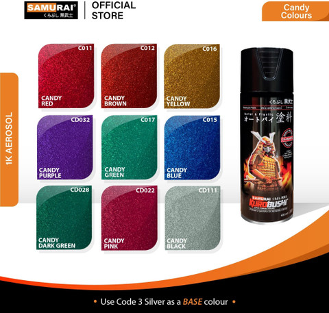 Samurai Kurobushi Yamaha Motorcycle Paint Colours CD111 Candy