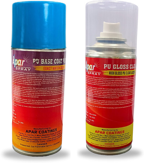apar Spray Paint Ray Blue+GC Compatible for For Mar.Cars -225ml