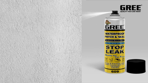 Buildingshop Gree Leakage Repair Waterproof Spray /Rubber Coating For Wall,  Cracks White Spray Paint 500 ml - Main Image