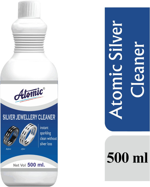 ATOMIC Silver Cleaner to Clean Silver Instant without Silver Loss with  Sparkling Stain Remover