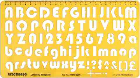 Traceease Traceease Upper & Lower Case English Alphabet Number Drafting ...
