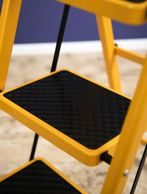 Plantex Compact Foldable 4-Step Ladder for Home - Wide Anti Skid