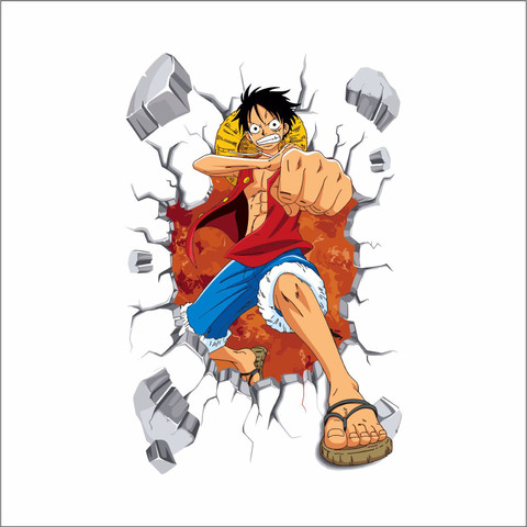 MEHMETDECOR 38 cm One Piece luffy Wall Stickers Murals Size