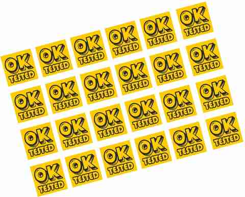 Stikor 2 cm Ok Tested Yellow Stickers 20 mm Square 500 Pieces Self