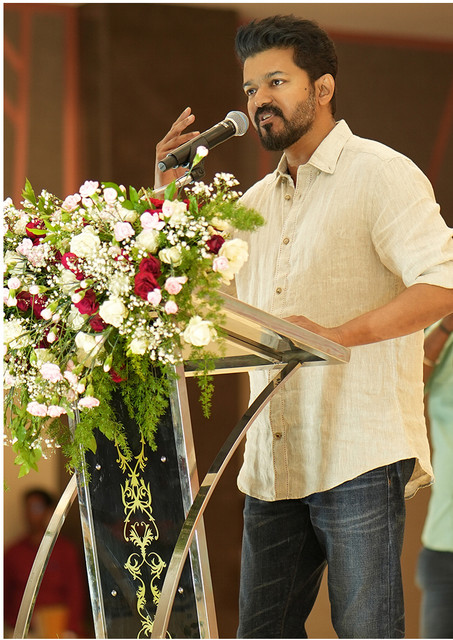 santer 30 cm Thalapathy vijay wall sticker vijay wall sticker Glow in the  Dark Sticker