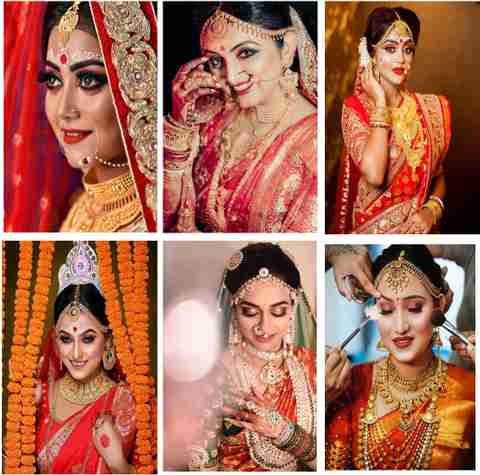 Wall gallery 45 cm Decorative Bridal Makeup Wedding glowing