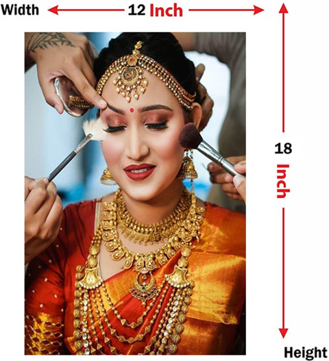 Wall gallery 45 cm Decorative Bridal Makeup Wedding glowing Poster