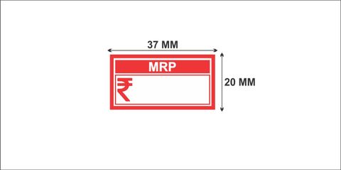 Radha enterprise 3.7 cm Self Adhesive Rate Sticker Labels MRP Size 37mm ...