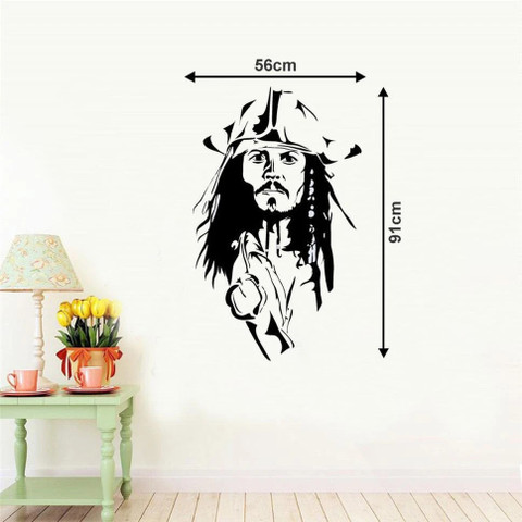 Jack Sparrow Wall Decal Jack Sparrow Vinyl Sticker Pirate Wall Decals Home Decor Nursery Decor (1pte) Captain Jack Sparrow Wall Art・ STL File for 3D printing・Cults
