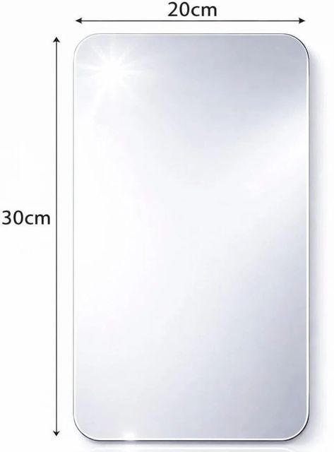 RadheKrishna Enterprise 30 inch 20x30 cm Frameless Mirror Stickers - Image 4