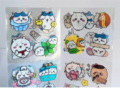 Gold Leaf 2 cm 350+ Chiikawa Stickers – Cute Waterproof Vinyl