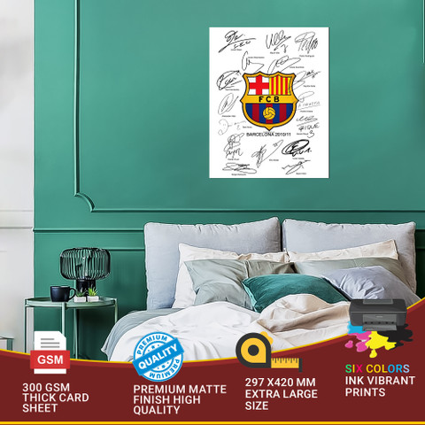 Posterverse 42 cm FCB Wall Sticker Poster - Barcelona Football