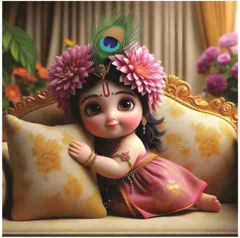 Wallpaper Cute Baby Radha Baby Radha Ji God Wall Poster For Office