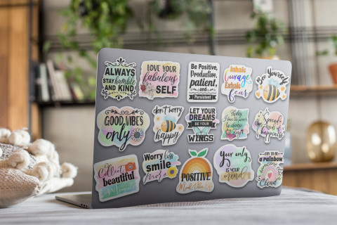 MARPAXS cm Motivational Quotes Stickers, Vinyl Perfect for