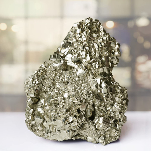 Shivalays Golden pyrite ROW Stone (100-110 Gram) Regular Angular