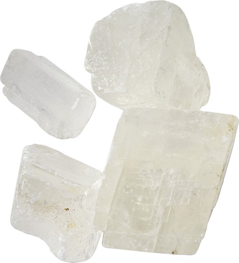 Shubhanjali Natural White Calcite Rough Raw Stone 200 Grams White